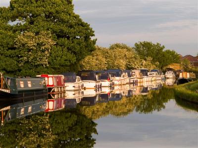 Canal Boats at evening
