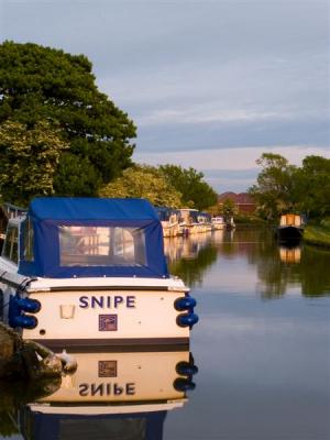 Canal Boats at evening