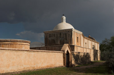 Tumacacori Mission after rain squall