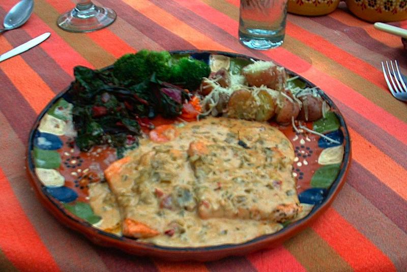 Salmon en Crema de Chipotle Cha Cha Cha