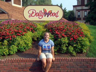 The Mecca! (Note that we're wearing our Dolly t-shirts at Dollywood.  That's right.)