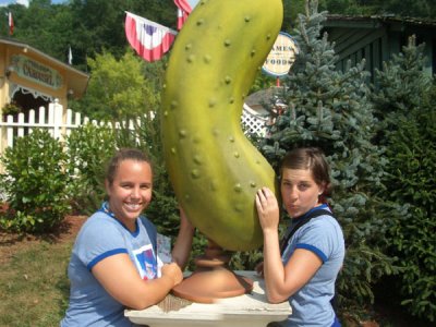 A giant pickle at Dollywood....