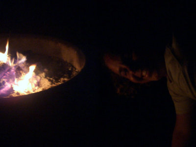 Sam: Emily, go stick your head next to the fire. Emily: Ok.