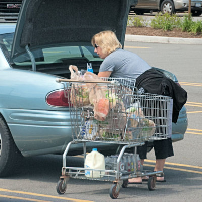 at the grocery store