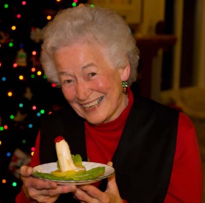 Mom with a Candlelight Salad