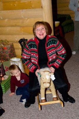 Claudia on the Rocking Horse