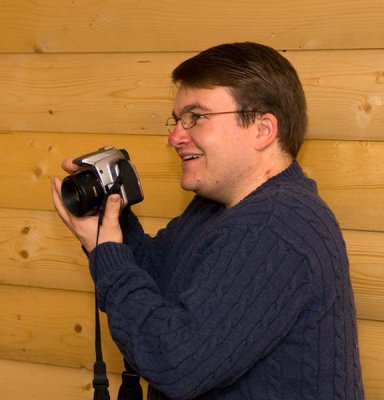 Rob with his new 50mm f/1.8 Lens