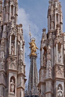 Madonnina atop the Milan Cathedral
