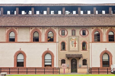 Inside Sforza Castle