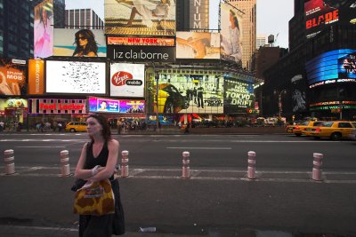 Alone on Times Square