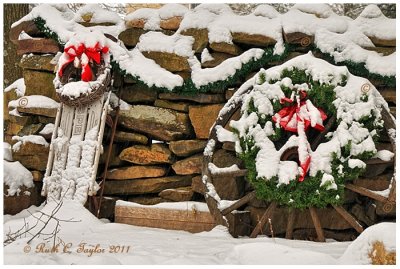 Sled and Wreath