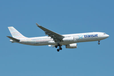 Air Transat Airbus A330-300 C-GKTS Welcome livery