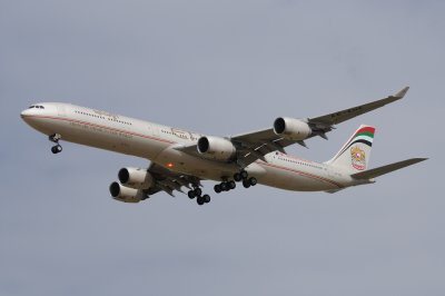 Etihad Airbus Airbus A340-600 A6-EHE From Abu Dhabi to the world