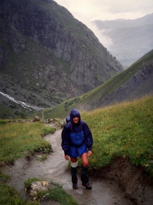 Climbing in the rain