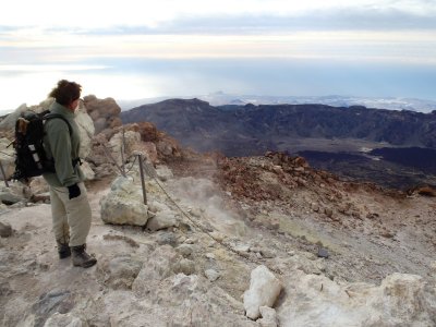 Smoldering crater 