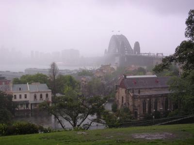 Sydney Harbour Bridge from Observatory Hill, NSW.