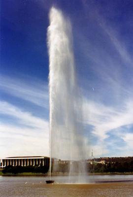 Captain Cook Fountain, Canberra, NSW.