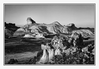 Bisti Badlands - B&W