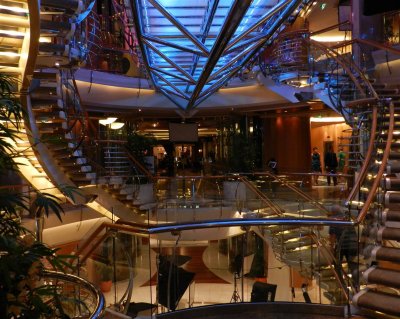 The Grand Promenade aft staircase