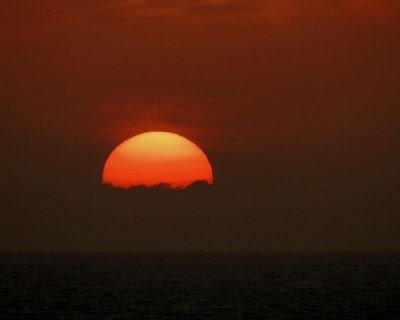 First sunset at sea