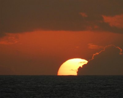 Another spectacular sunset at sea