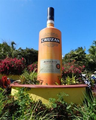 Lots of Cruzan Rum at the Mountain Top Bar