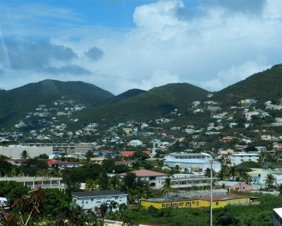 Homes in one of the many valleys on St. Maarten