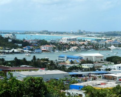 Homes and marinas on St. Maarten