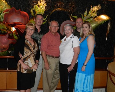 Family photo on Freedom of the Seas