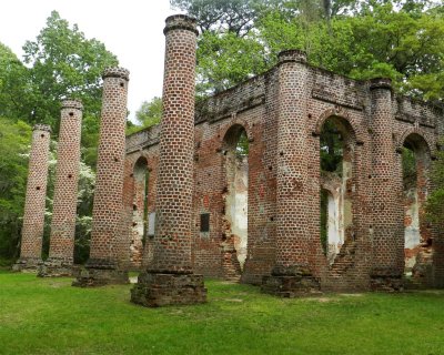 Ruins of the Old Sheldon Church near Beaufort