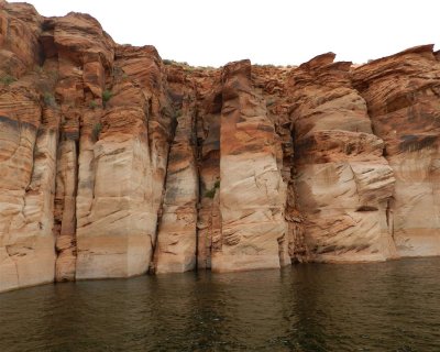 High, sheer canyon walls