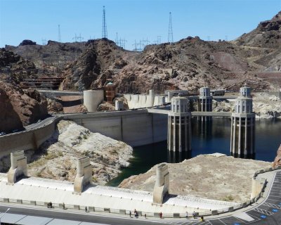 The Lake Mead side of the Dam