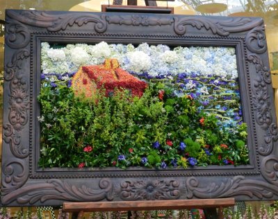 Monet created with real flowers