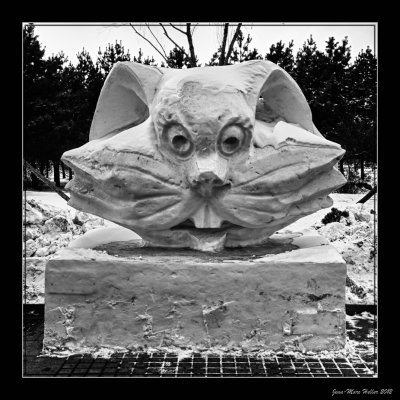 Snow Sculpture of Chinese Zodiac