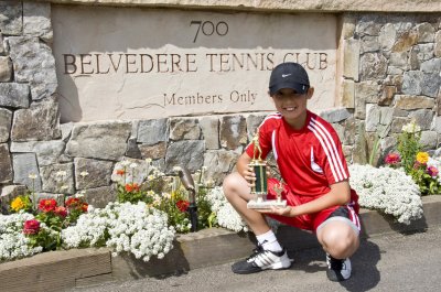 First tennis tournament Champion 10 years old at Belvedere Tiburon