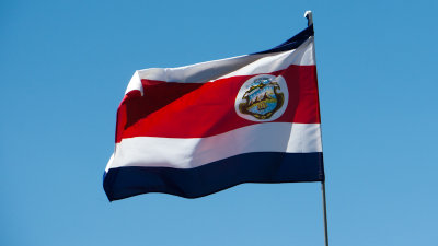 The flag of Costa Rica