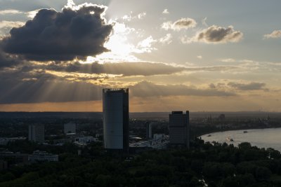 Posttower and the Lange Eugen in Bonn