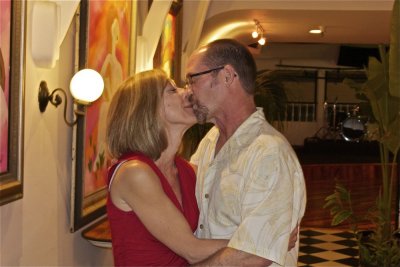 Anniversary kiss!