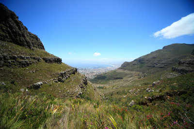 On the way to Table Mountain top