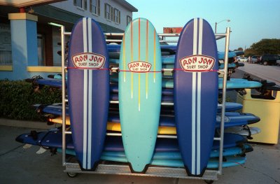 Rental surfboards