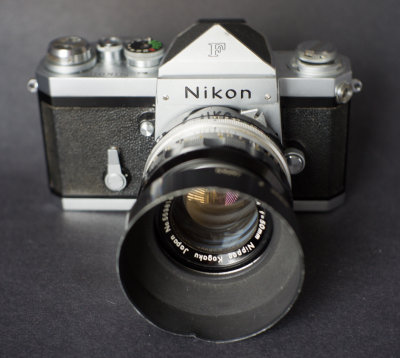 My Nikon F with plain finder & 50mm f/1.4