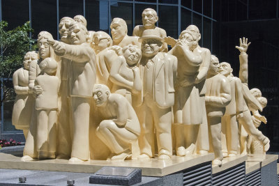 32 QC Montreal 06 Illuminated Crowd Sculpture outside Bank Building.jpg