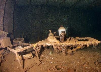 Infirmary Table on Shinkoku Maru