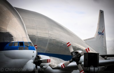 Super Guppy arrival at MoFly with Shuttle FFT