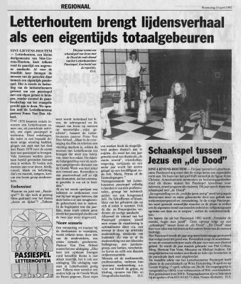 1992  Schaakspel tussen Jezus en de Dood