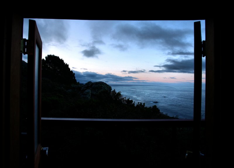 South view from our yurt doorway