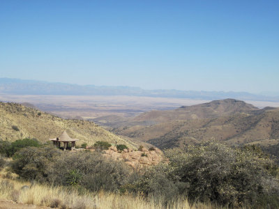 Mule Mountains and Sulphur Springs Valley - looking east toward New Mexico