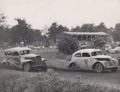 Ed Kay's racing car (#23 on left)