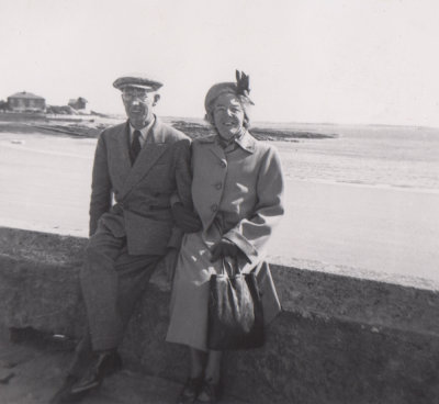 Edward Kay and wife Verna (nee Goldsmith) visiting Isle of Man in 1952