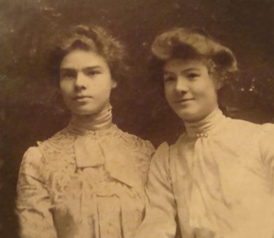 Cecelia Clarke and one of her sisters - Cecelia was mother of Esther Lancaster